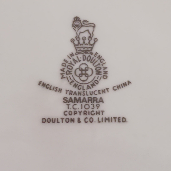 Vintage Royal Doulton Fine Bone China Samarra Bread and Butter Plate Replacement - Picture 3 of 6